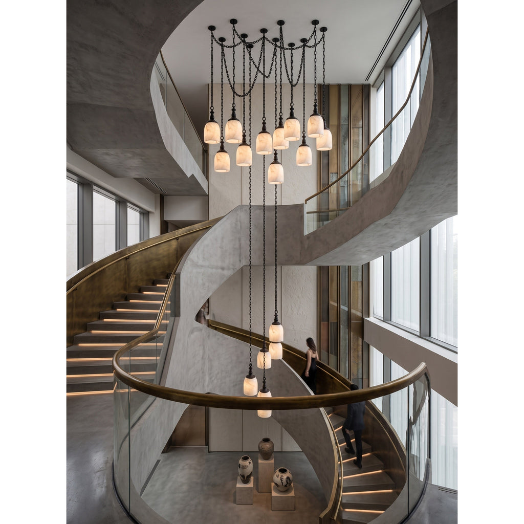 Radilum Chart Chain Alabaster Chandelier