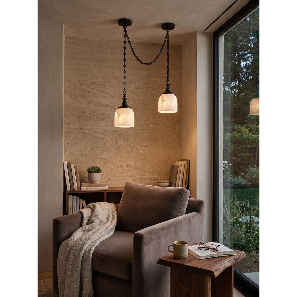 Radilum Chart Chain Alabaster Chandelier