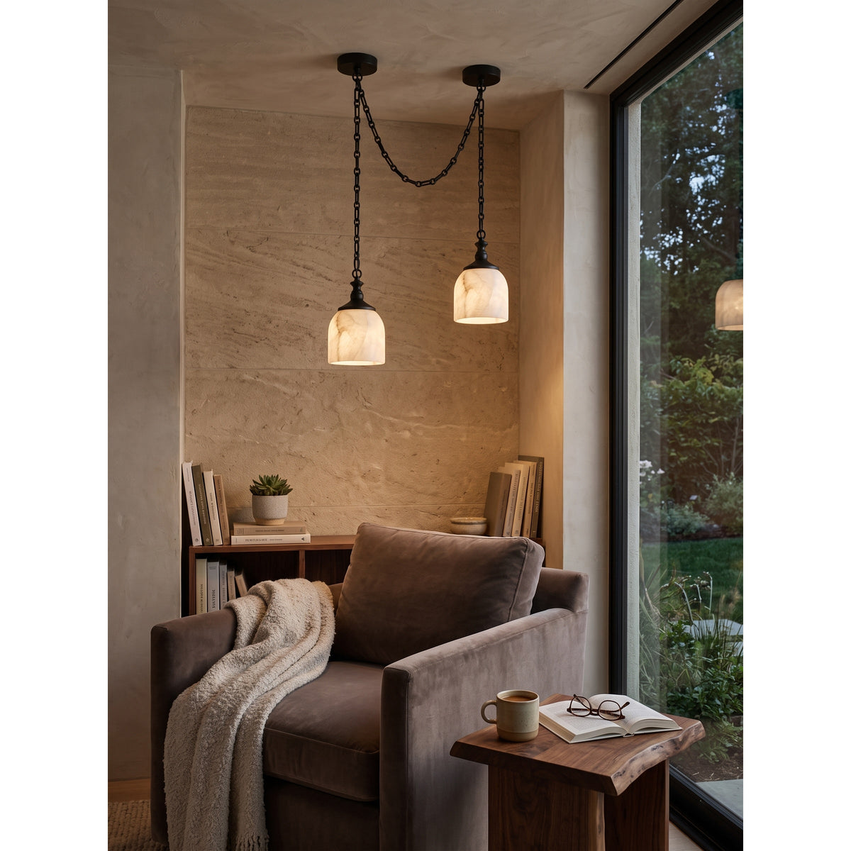 Radilum Chart Chain Alabaster Chandelier
