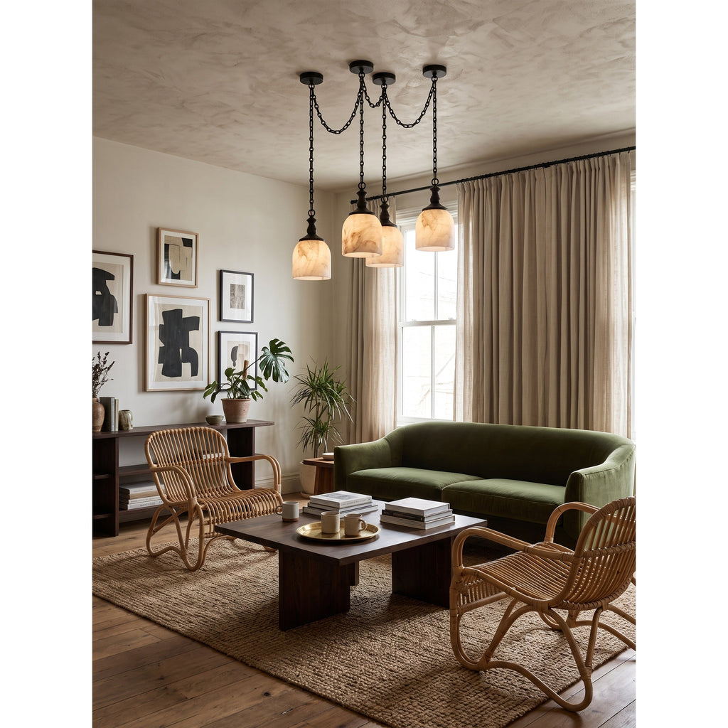 Radilum Chart Chain Alabaster Chandelier