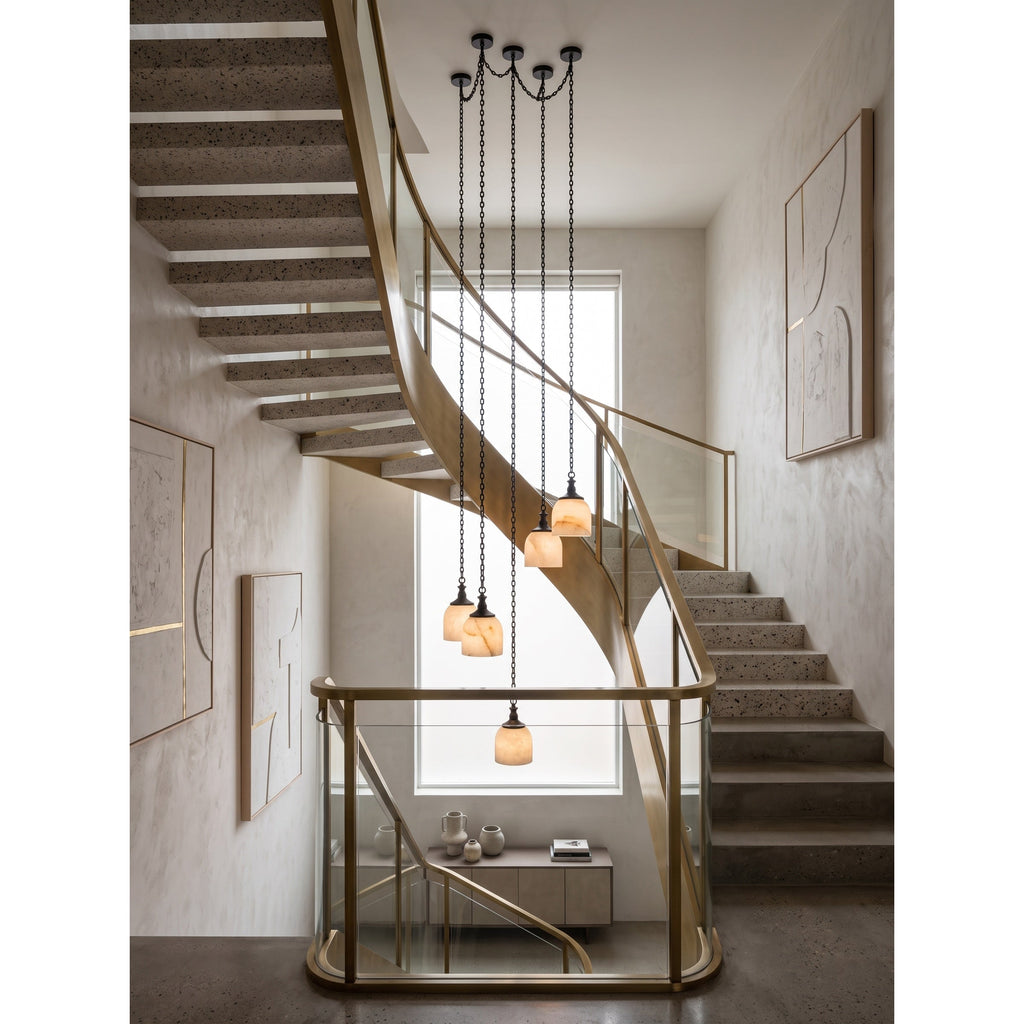 Radilum Chart Chain Alabaster Chandelier