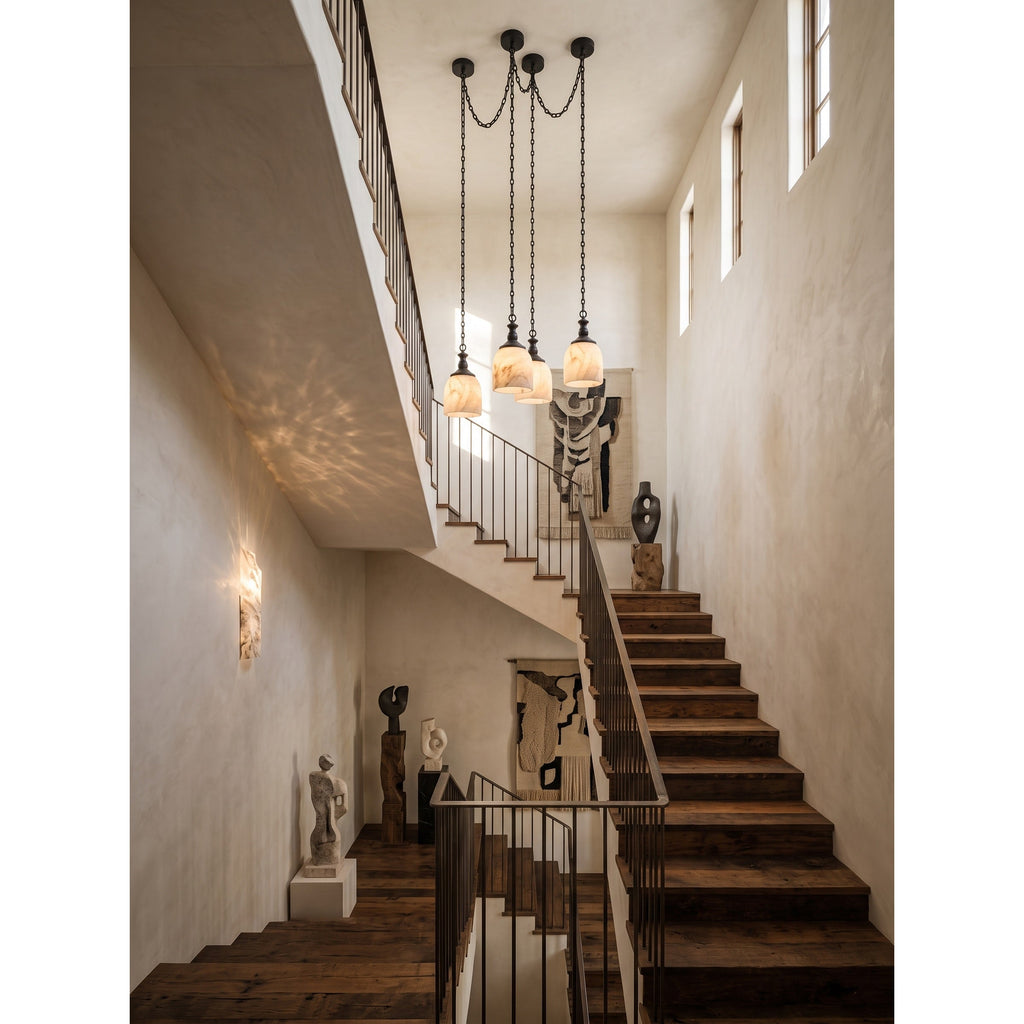 Radilum Chart Chain Alabaster Chandelier