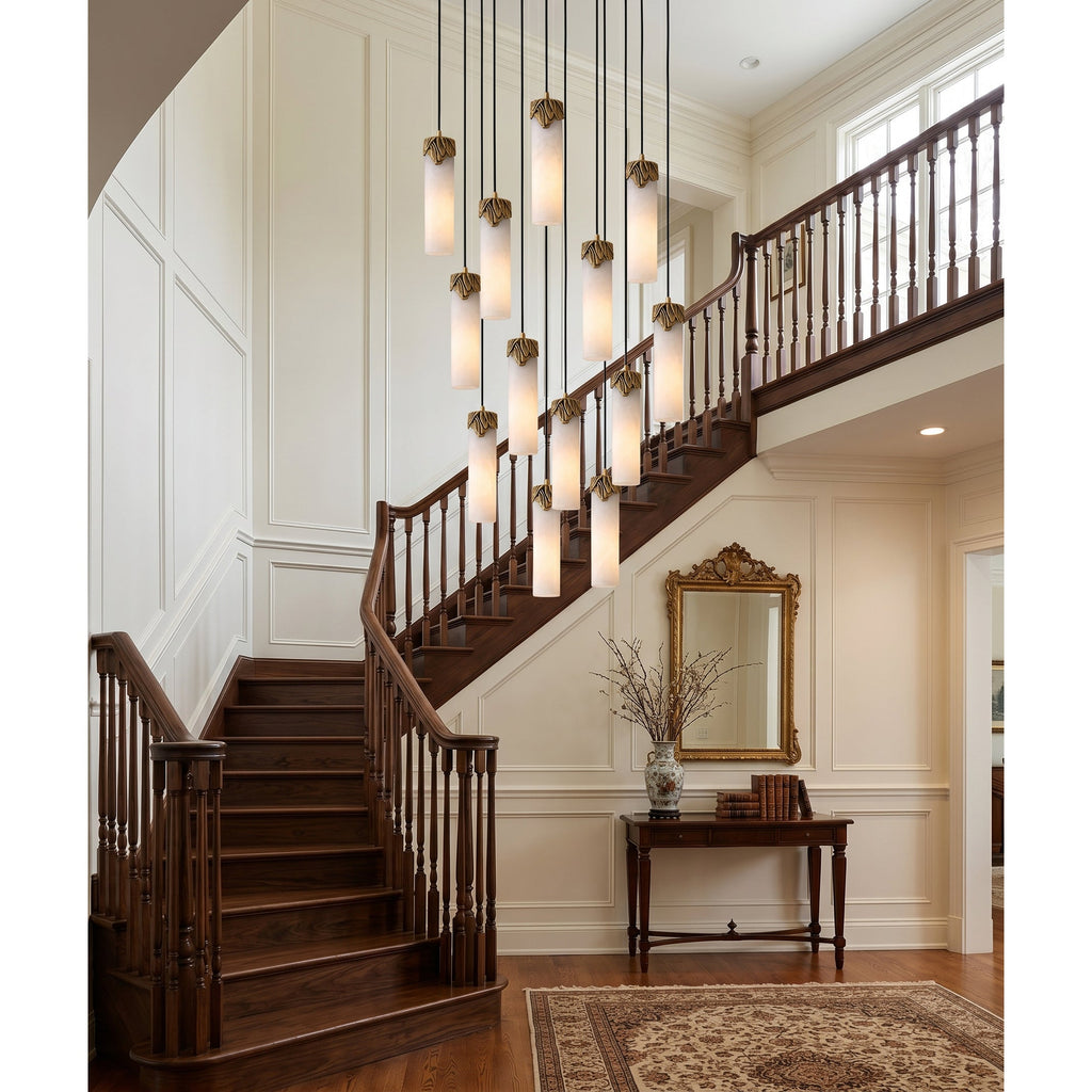 Radilum Dansani Lyra Alabaster Chandelier