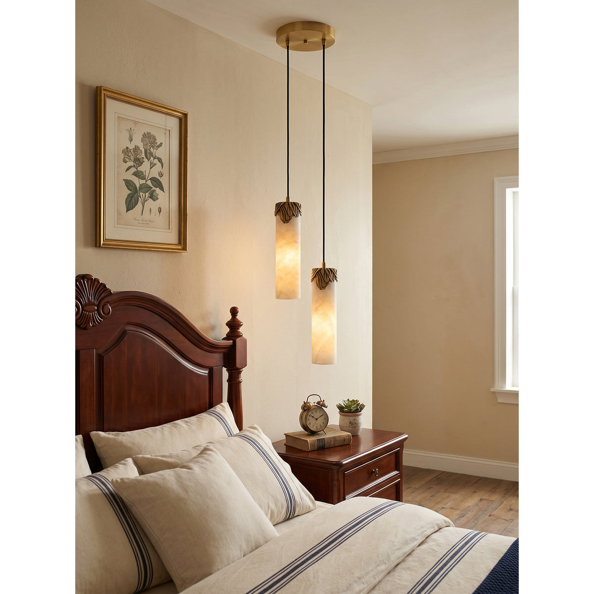 Radilum Dansani Lyra Alabaster Chandelier