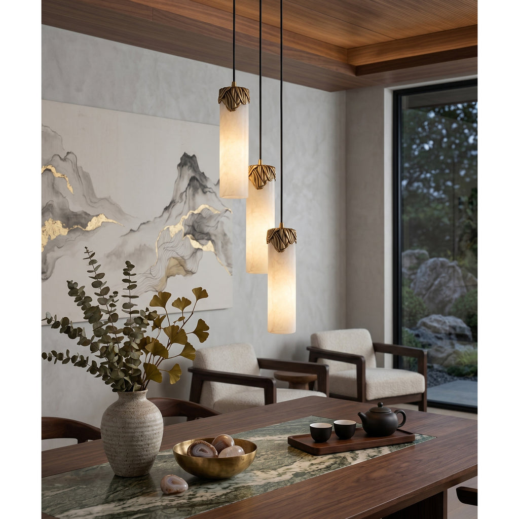 Radilum Dansani Lyra Alabaster Chandelier