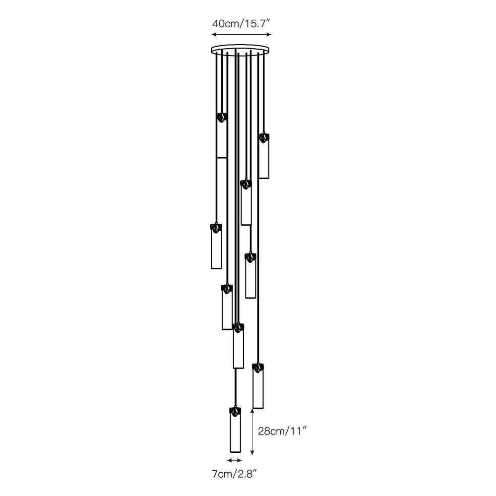 Radilum Dansani Lyra Alabaster Chandelier