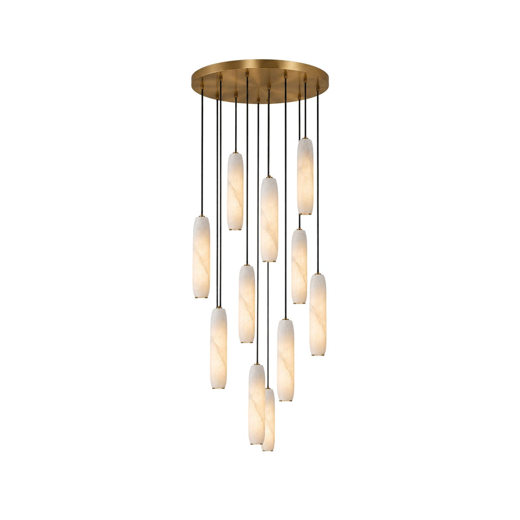 Radilum Flute Alabaster Chandelier
