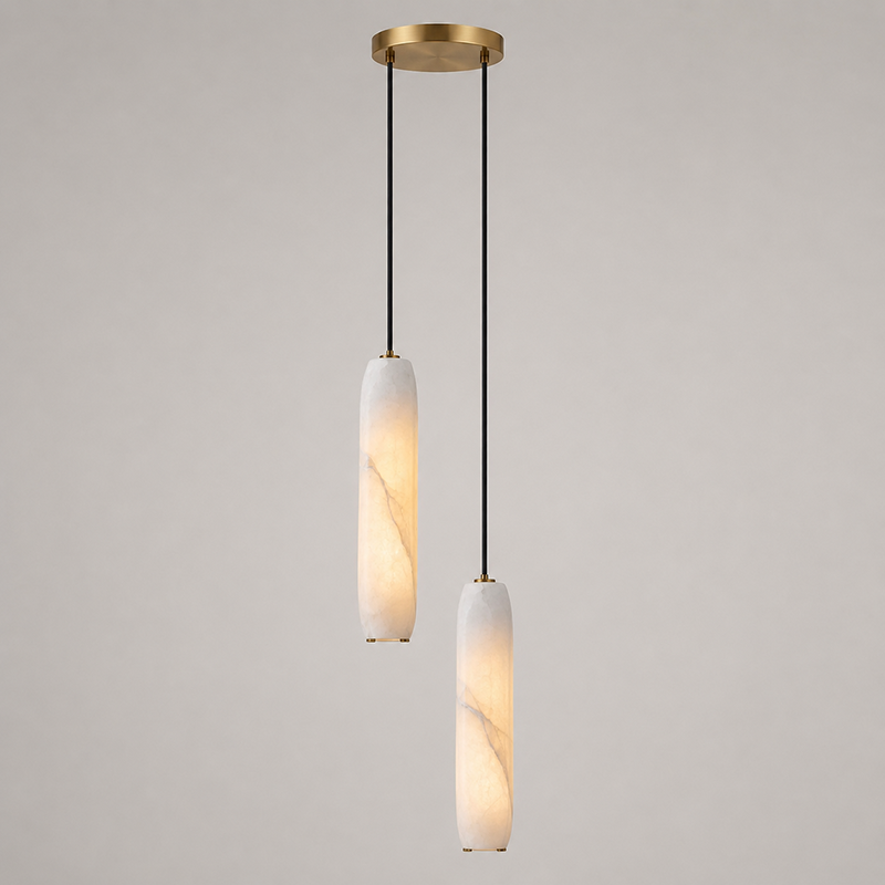 Radilum Flute Alabaster Chandelier