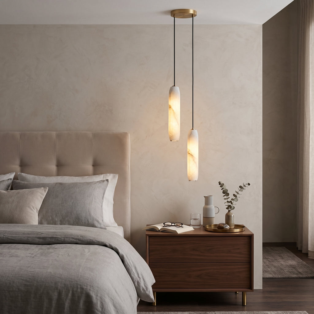 Radilum Flute Alabaster Chandelier