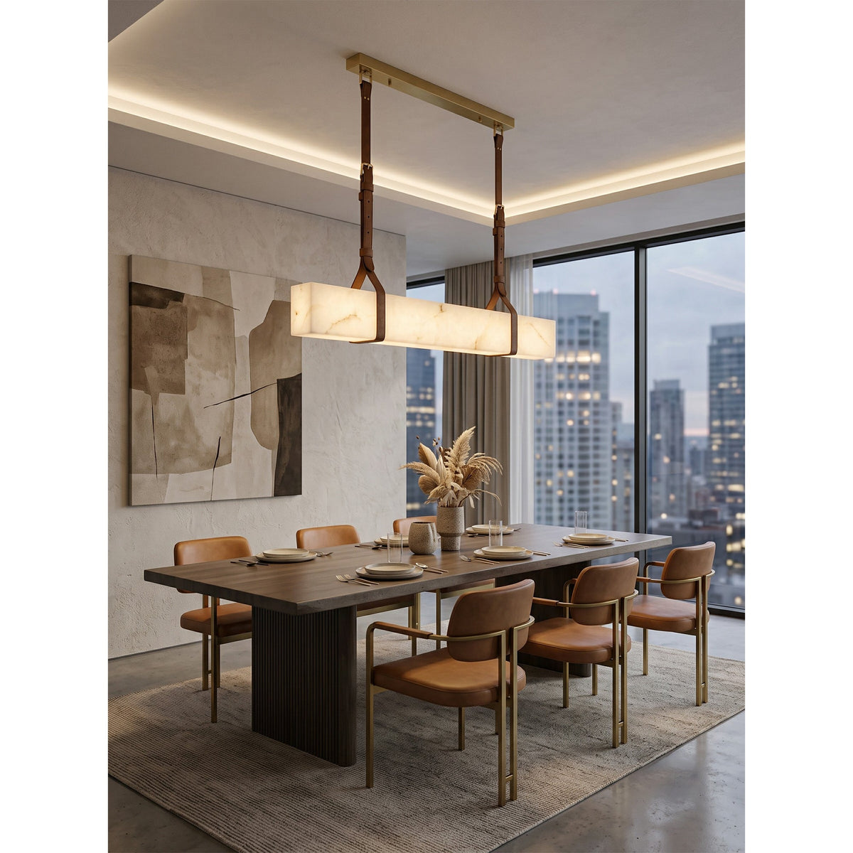 Radilum Frozen Alabaster Chandelier