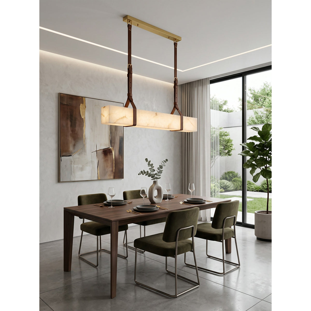 Radilum Frozen Alabaster Chandelier