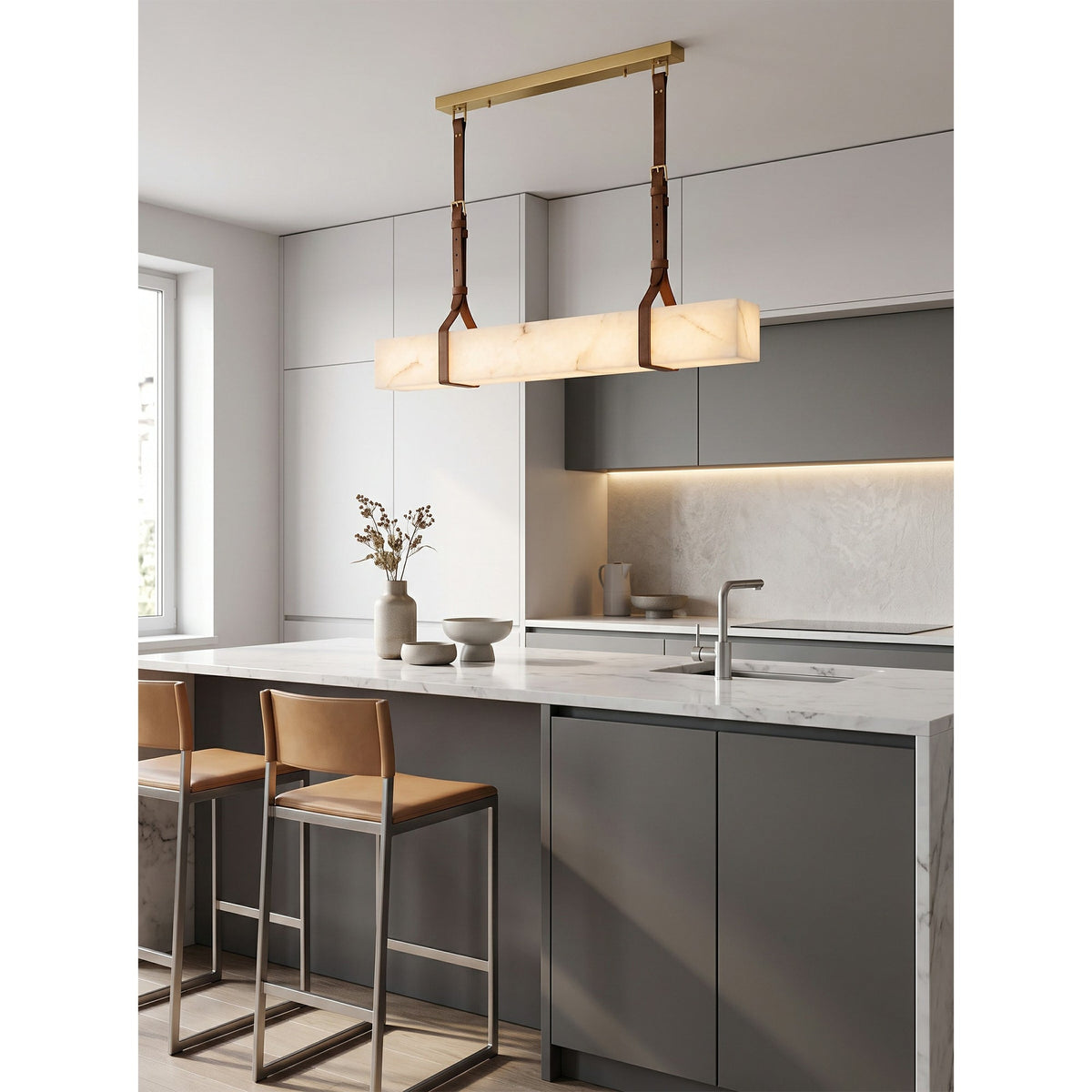 Radilum Frozen Alabaster Chandelier
