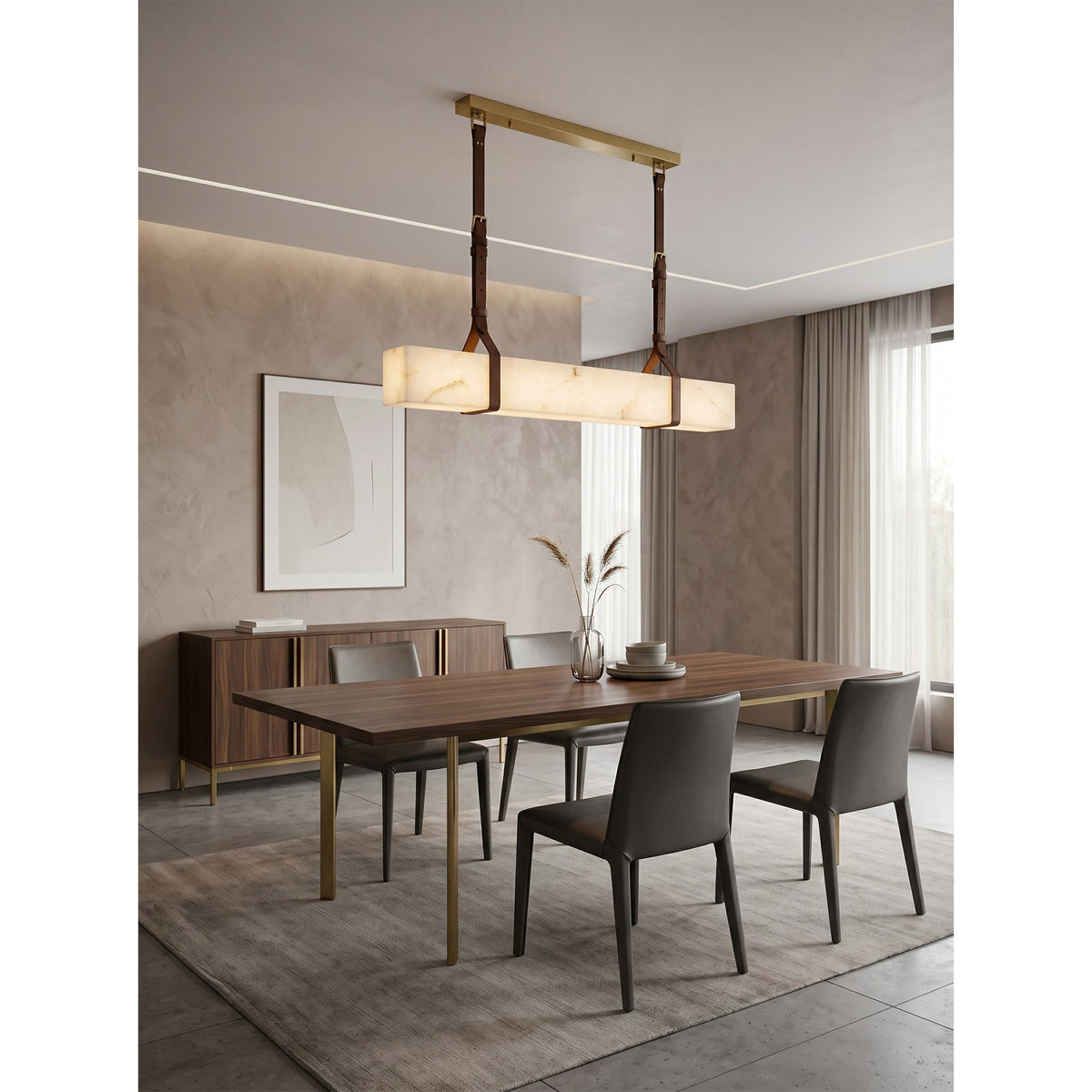 Radilum Frozen Alabaster Chandelier