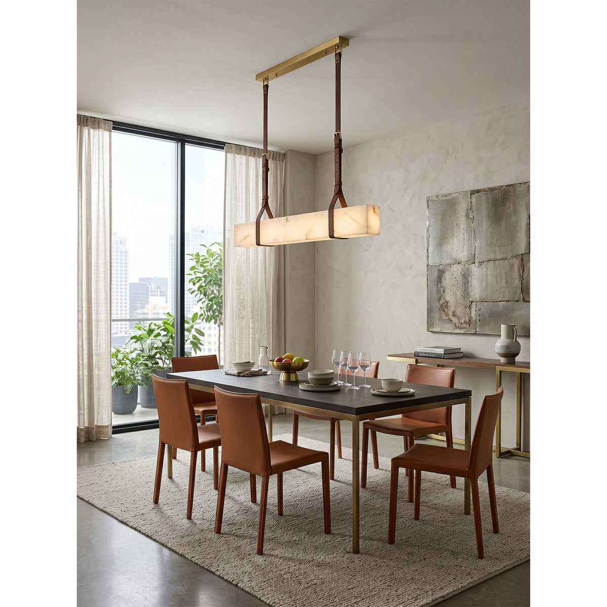 Radilum Frozen Alabaster Chandelier
