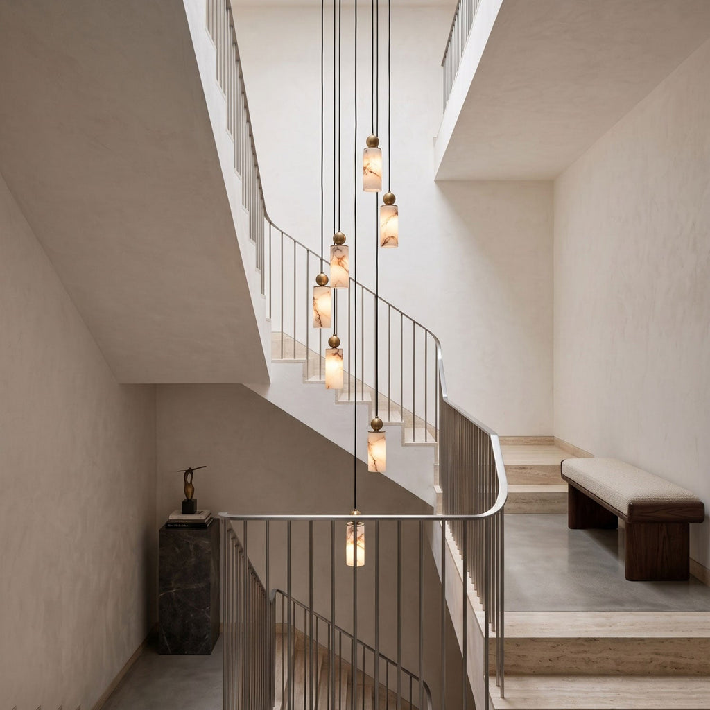 Radilum Harlin Alabaster Cluster Chandelier
