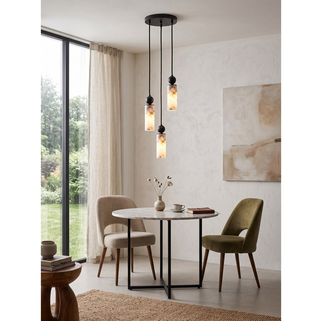 Radilum Harlin Alabaster Cluster Chandelier