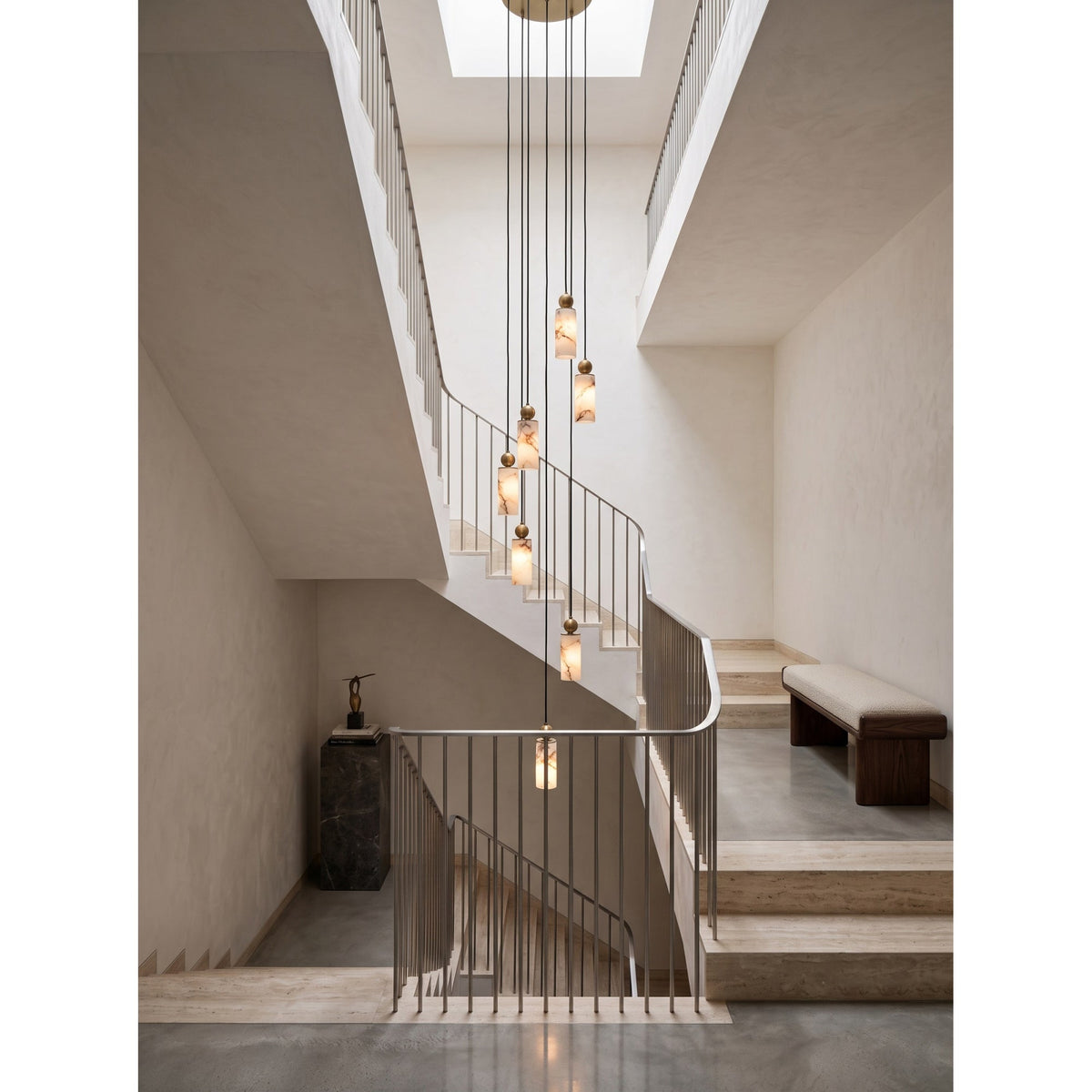 Radilum Harlin Alabaster Cluster Chandelier