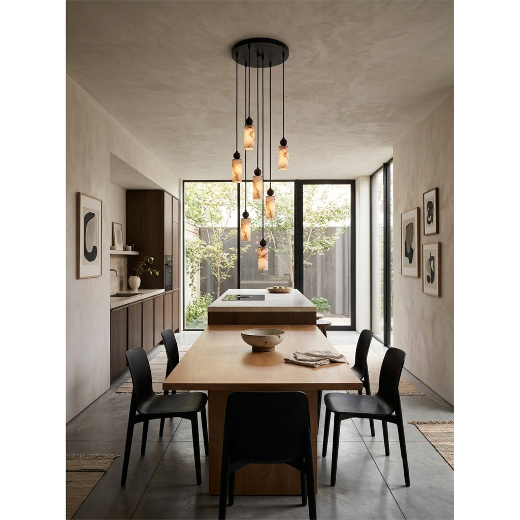 Radilum Harlin Alabaster Cluster Chandelier