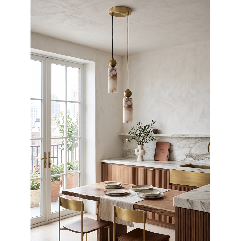 Radilum Harlin Alabaster Cluster Chandelier
