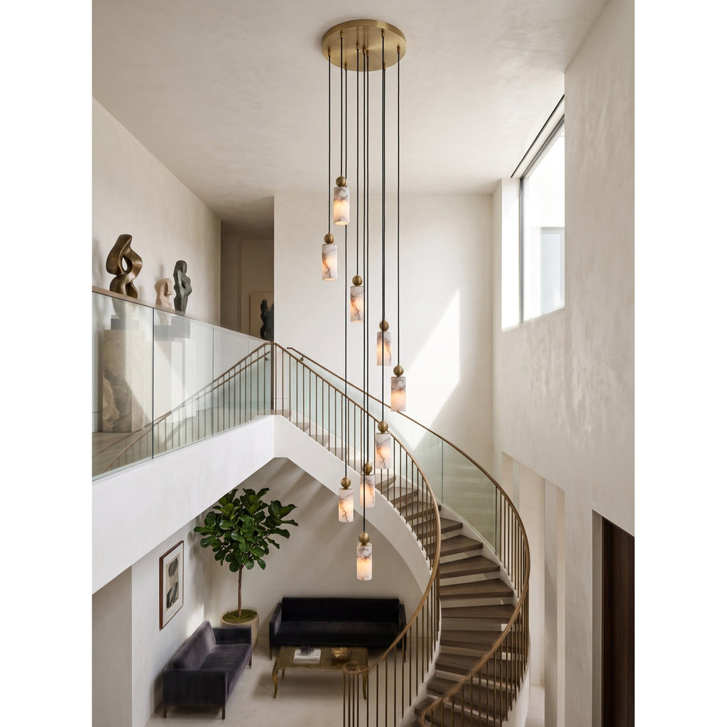 Radilum Harlin Alabaster Cluster Chandelier