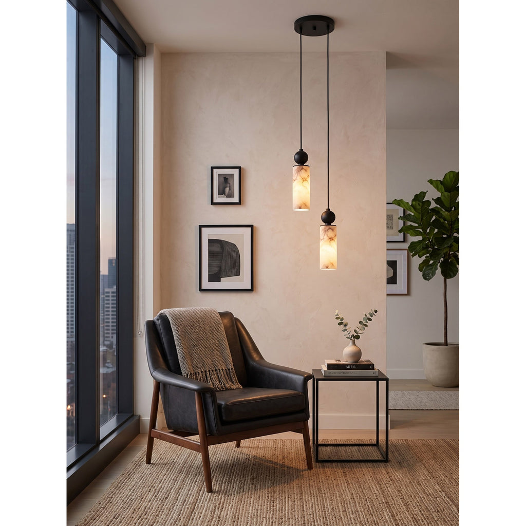 Radilum Harlin Alabaster Cluster Chandelier