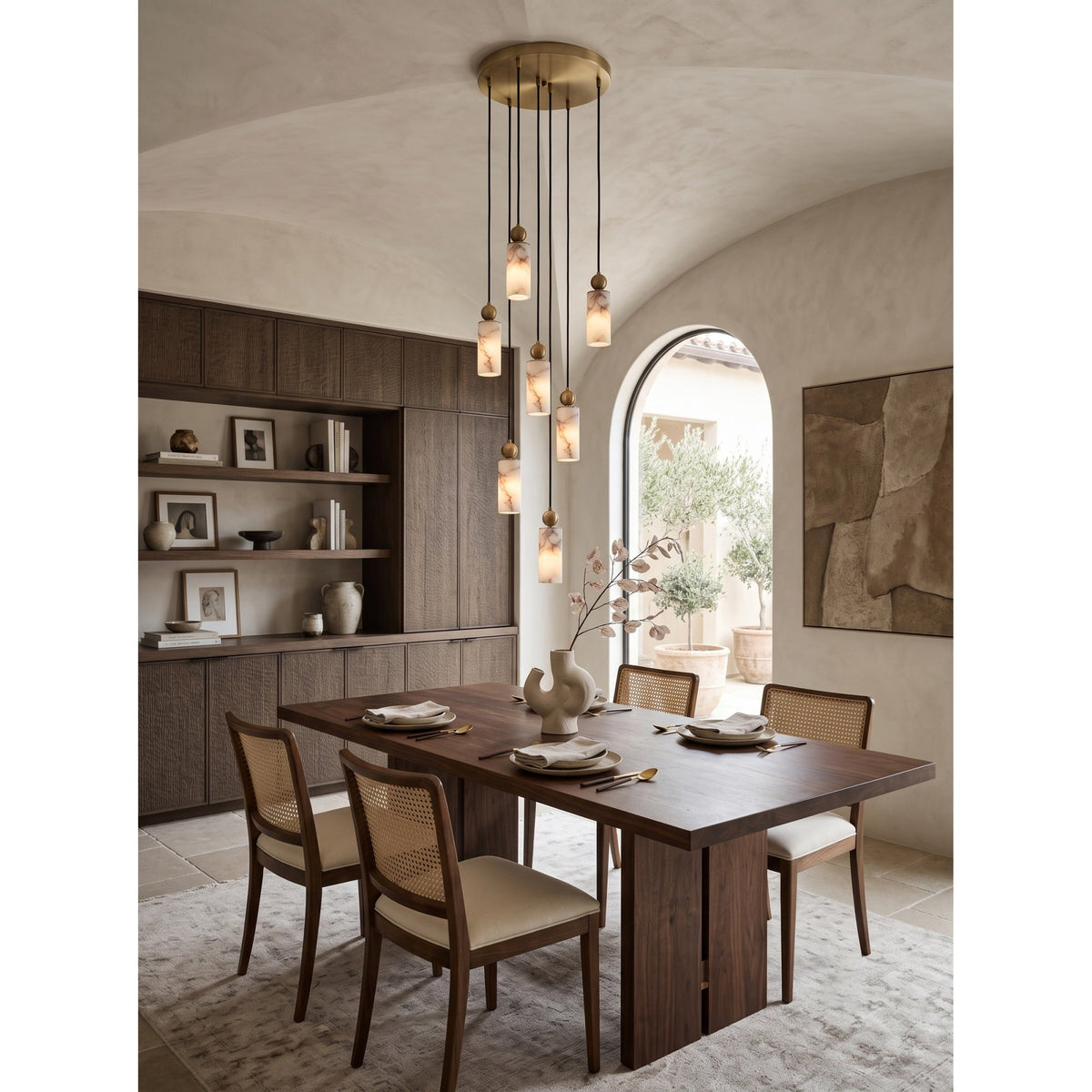 Radilum Harlin Alabaster Cluster Chandelier