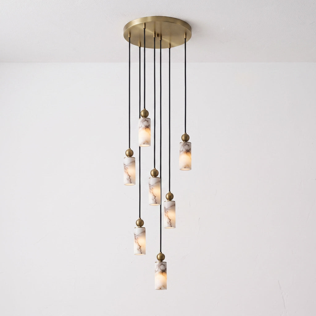 Radilum Harlin Alabaster Cluster Chandelier