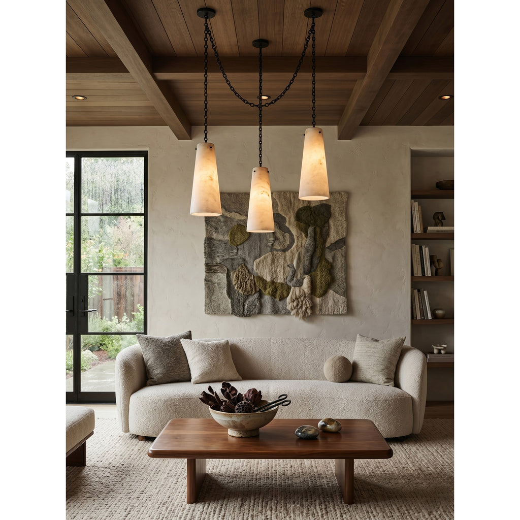 Radilum Cascade Chain Alabaster Chandelier