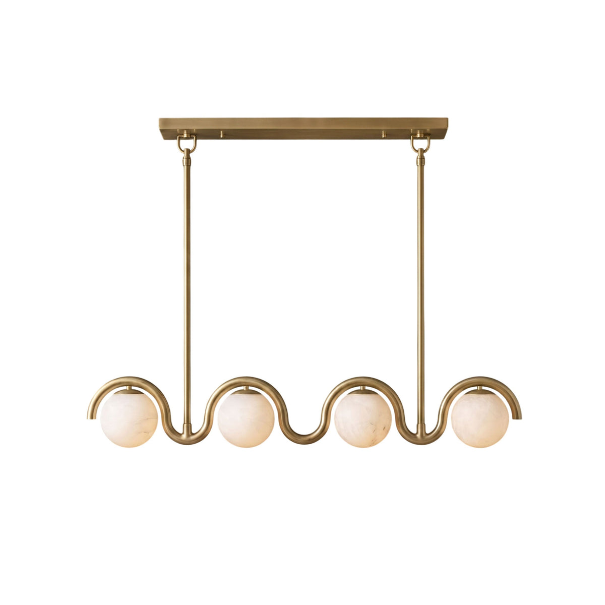 Radilum Lenox Alabaster Linear Chandelier