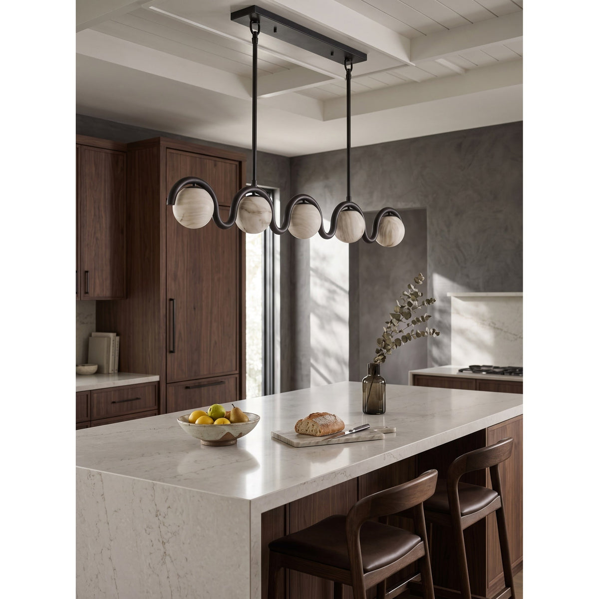 Radilum Lenox Alabaster Linear Chandelier