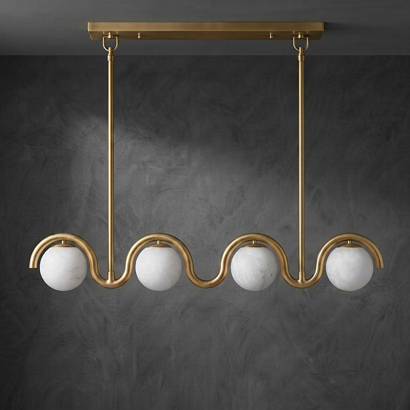 Radilum Lenox Alabaster Linear Chandelier
