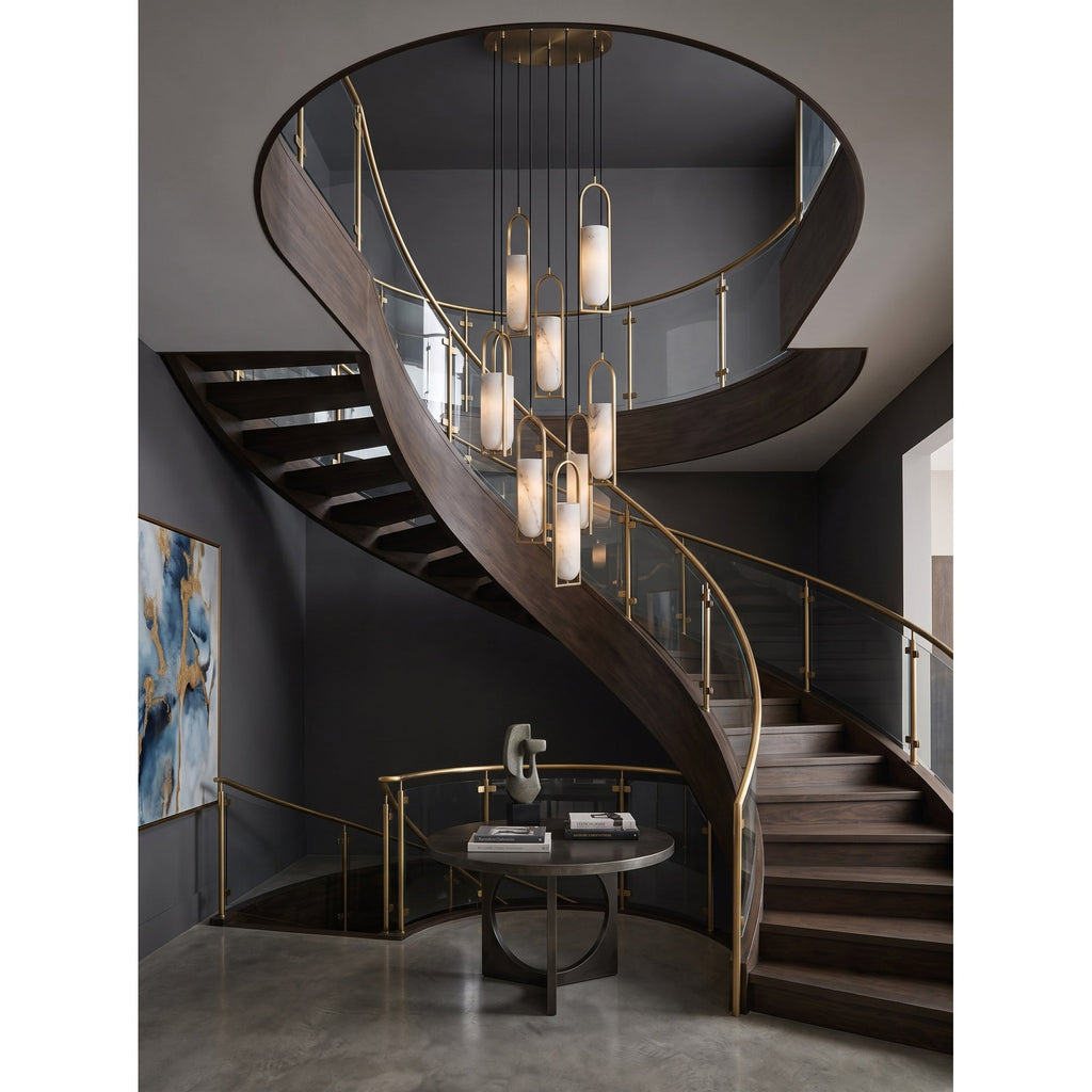 Radilum Melange Alabaster Chandelier