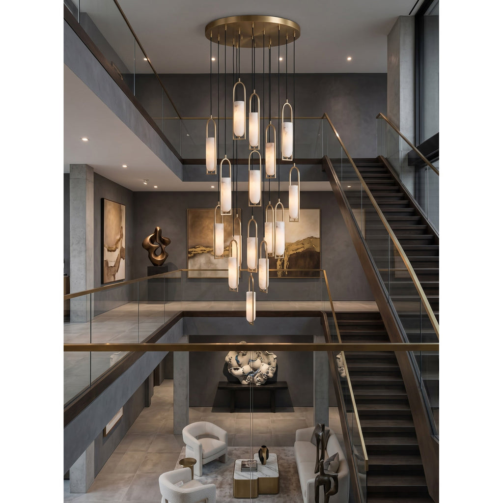 Radilum Melange Alabaster Chandelier