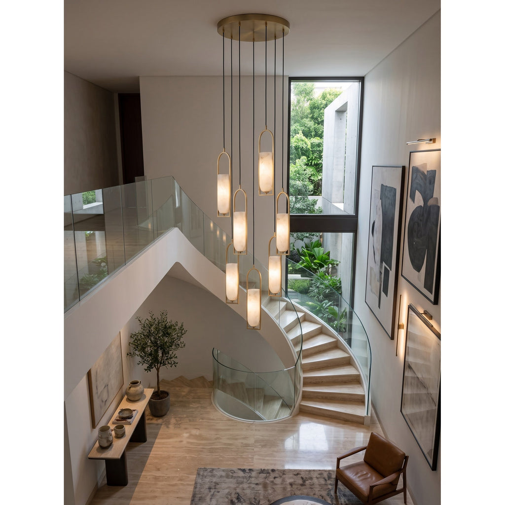 Radilum Melange Alabaster Chandelier