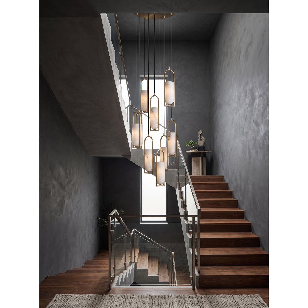 Radilum Melange Alabaster Chandelier