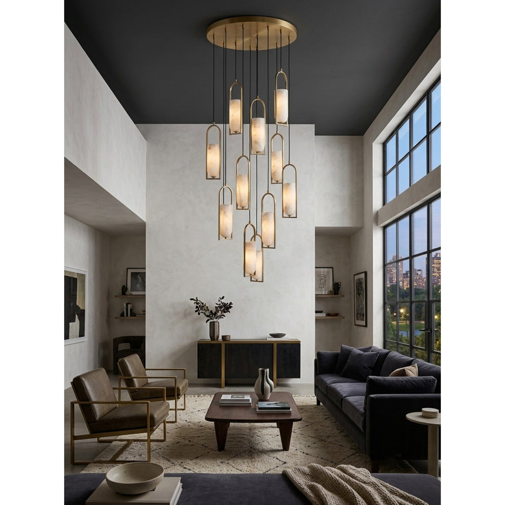 Radilum Melange Alabaster Chandelier