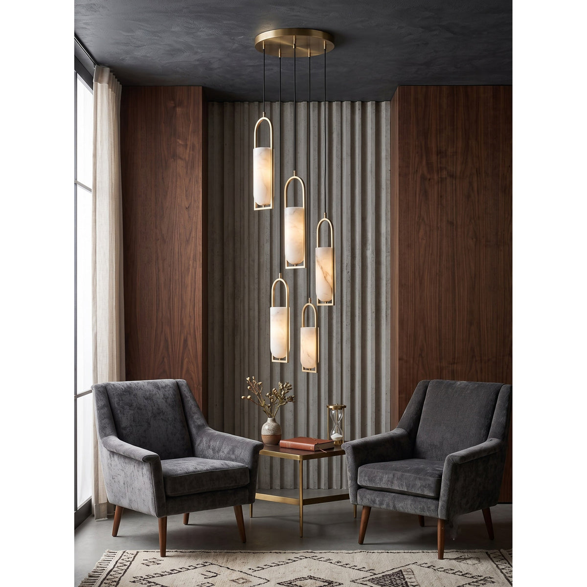 Radilum Melange Alabaster Chandelier