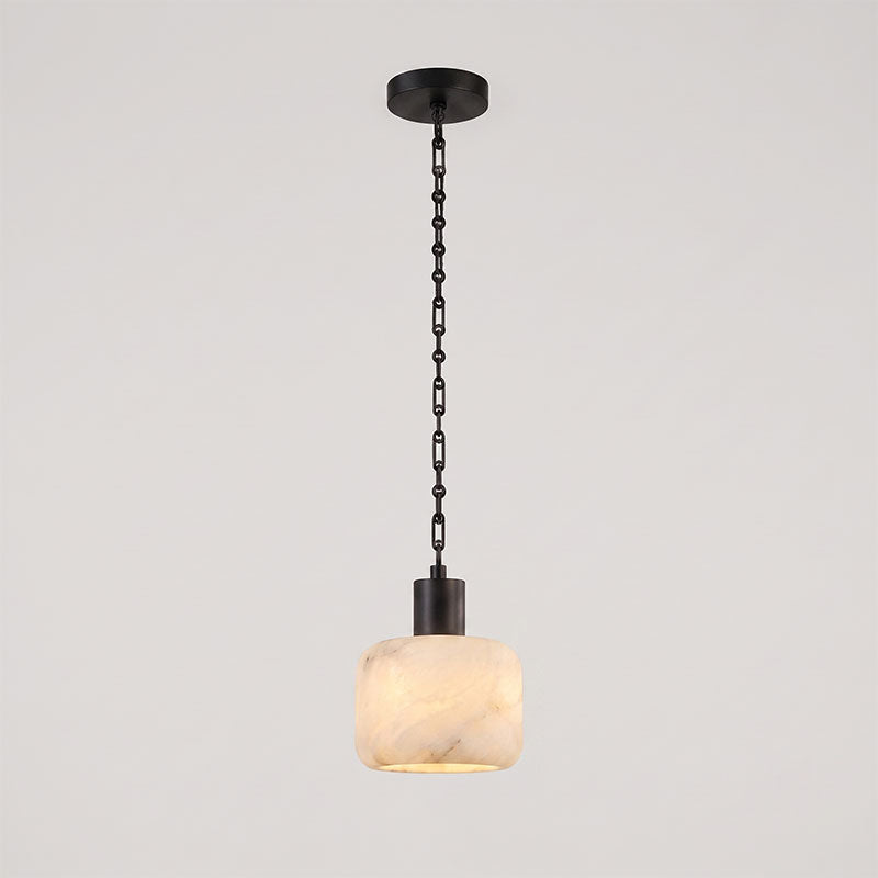 Radilum Column Alabaster Chain Chandelier