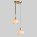 Radilum Natural Square Alabaster Chandelier