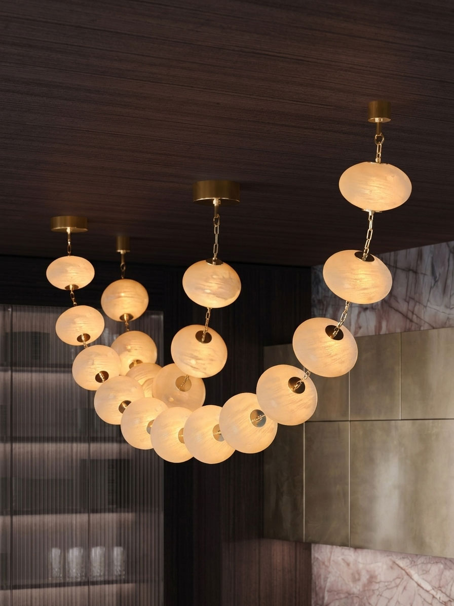 Radilum Nephele Alabaster Chandelier