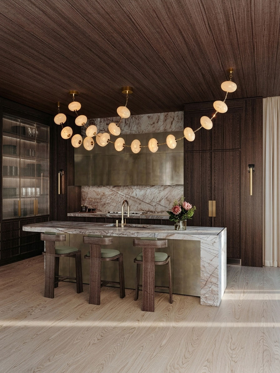 Radilum Nephele Alabaster Chandelier