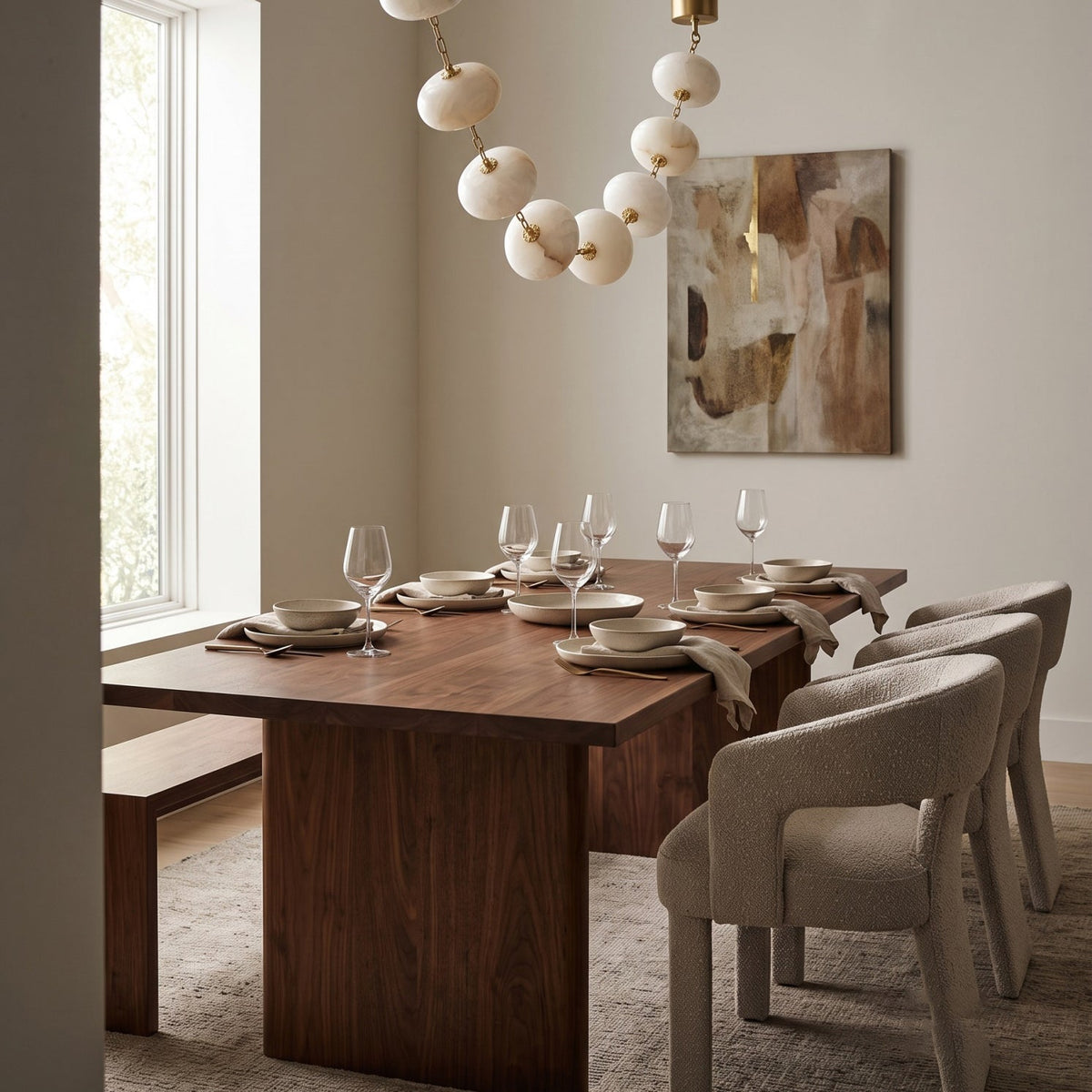 Radilum Nephele Alabaster Chandelier