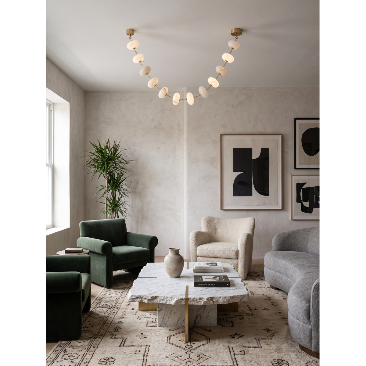 Radilum Nephele Alabaster Chandelier