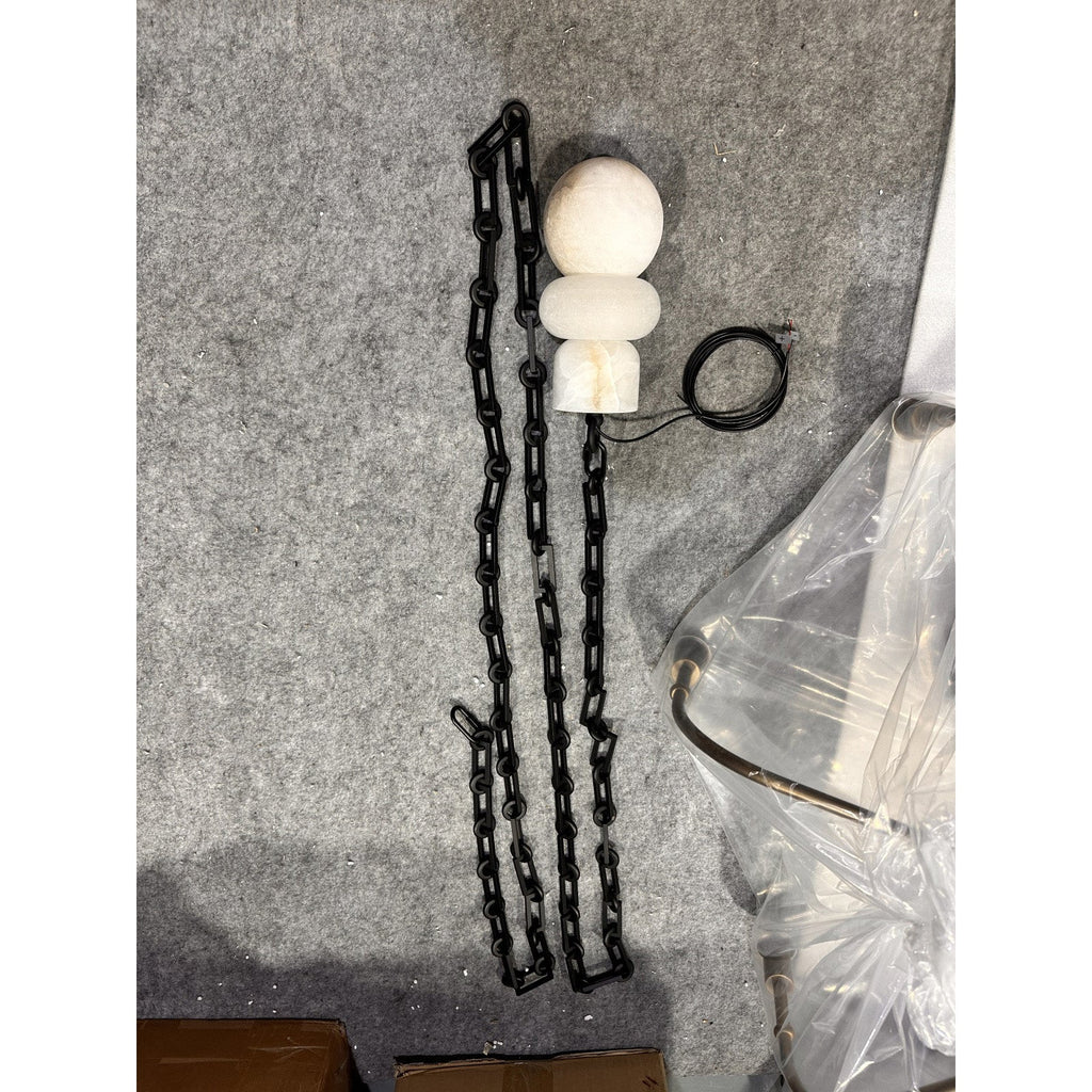 Radilum Orba Chain Alabaster Chandelier