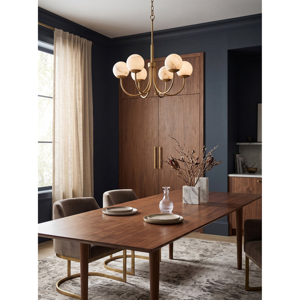 Radilum Orillia Alabaster Chandelier