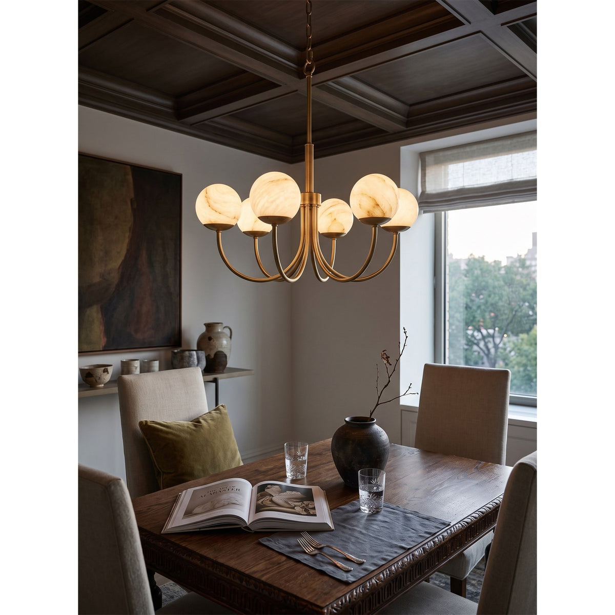 Radilum Orillia Alabaster Chandelier