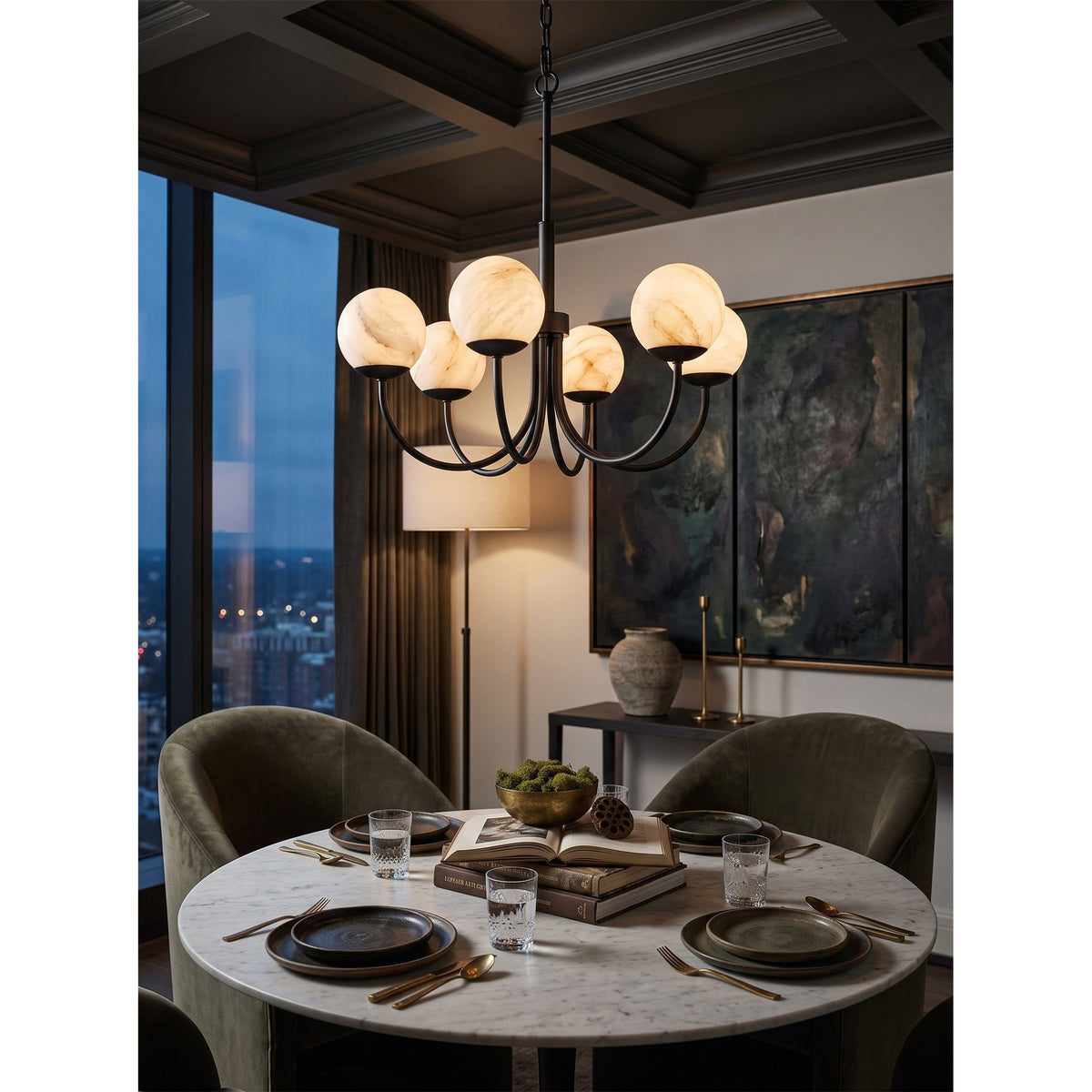 Radilum Orillia Alabaster Chandelier