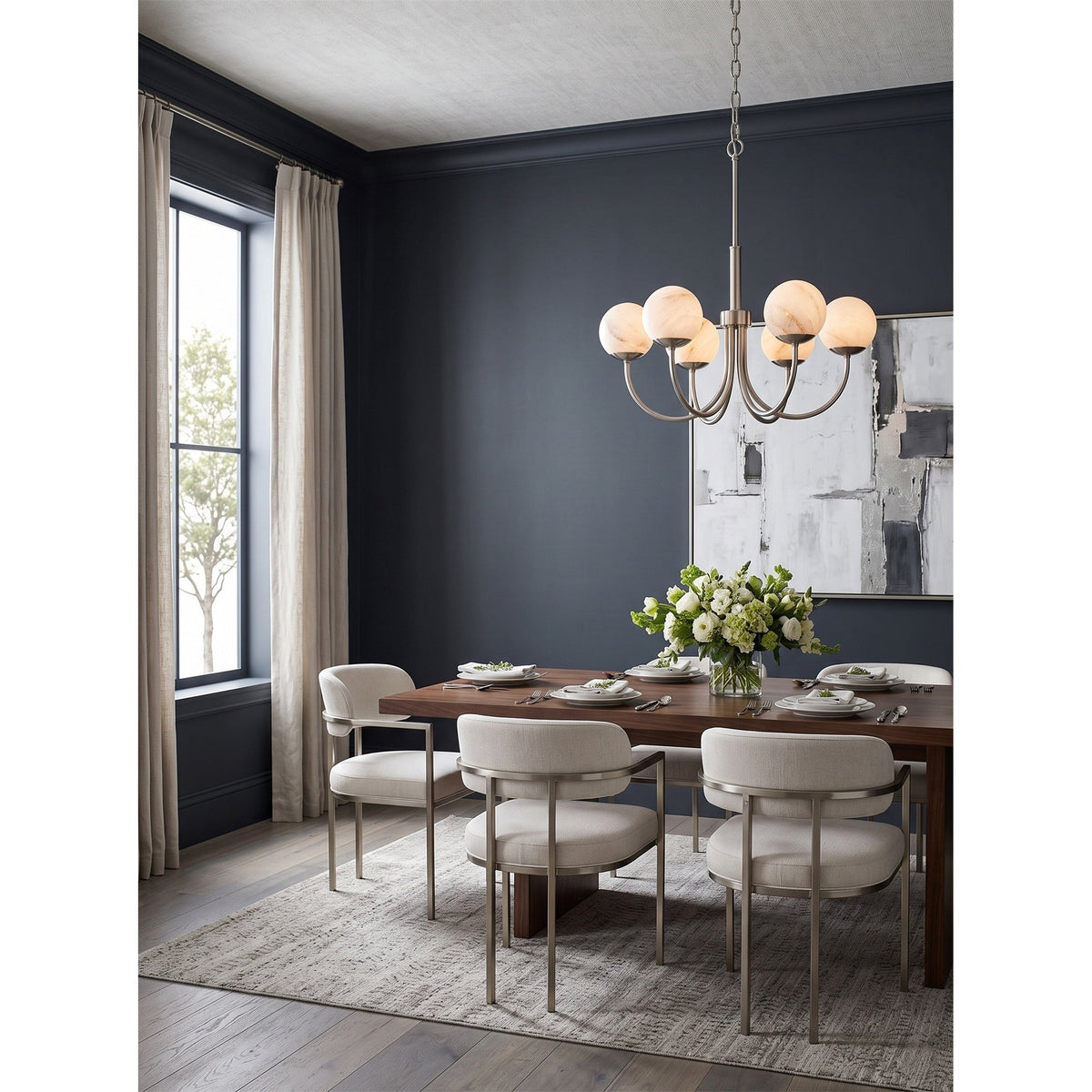 Radilum Orillia Alabaster Chandelier