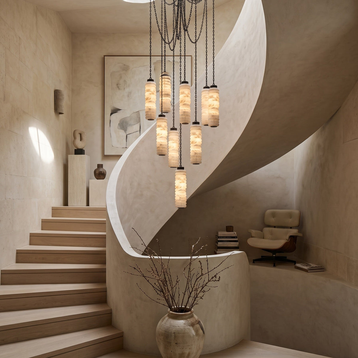 Radilum Payson Chain Alabaster Chandelier