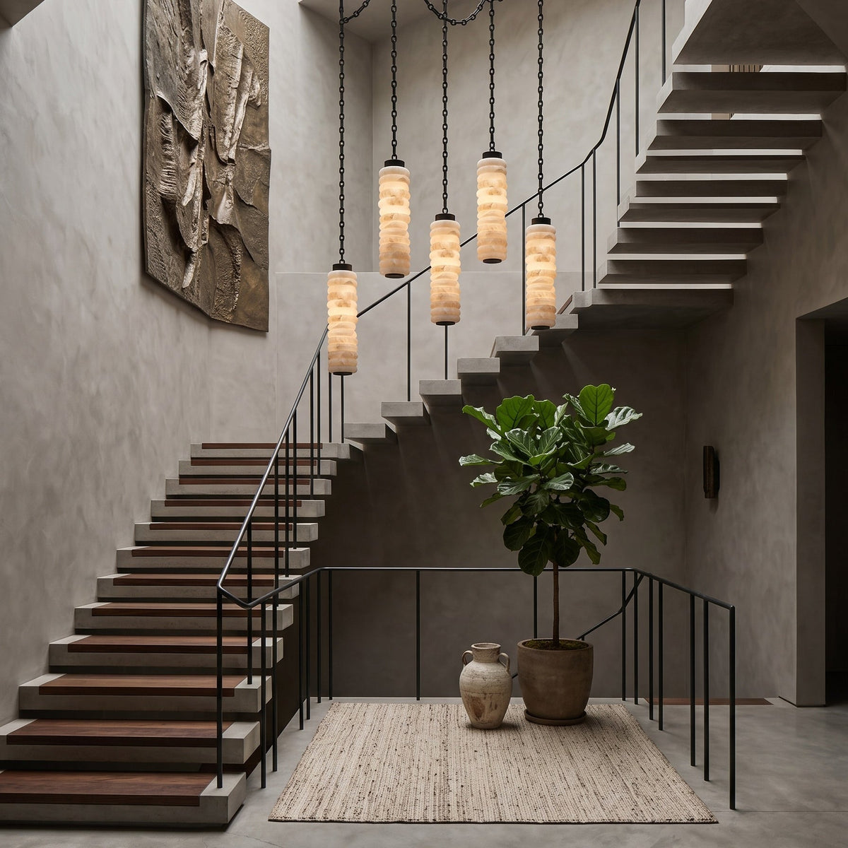 Radilum Payson Chain Alabaster Chandelier